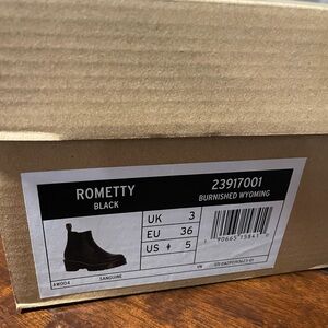 Dr. Martens Rometty Burnished Black Boots